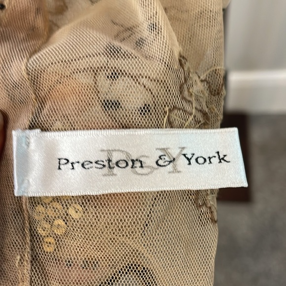 PRESTON & YORK sheer beaded shawl | wrap - Picture 4 of 8
